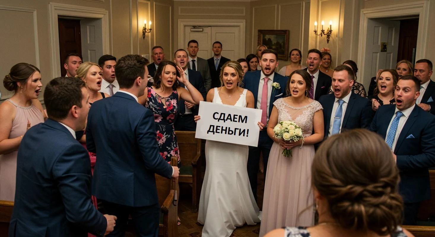 Свадьба в стиле привезите деньги и валите